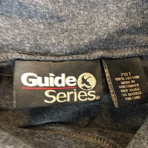 Guide Series Mens Long-Sleeve T-Shirt Size 2XLT Gray Pullover Classic Casual - Picture 4 of 7